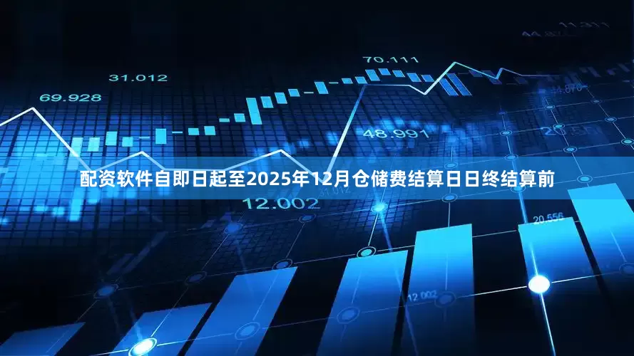 配资软件自即日起至2025年12月仓储费结算日日终结算前